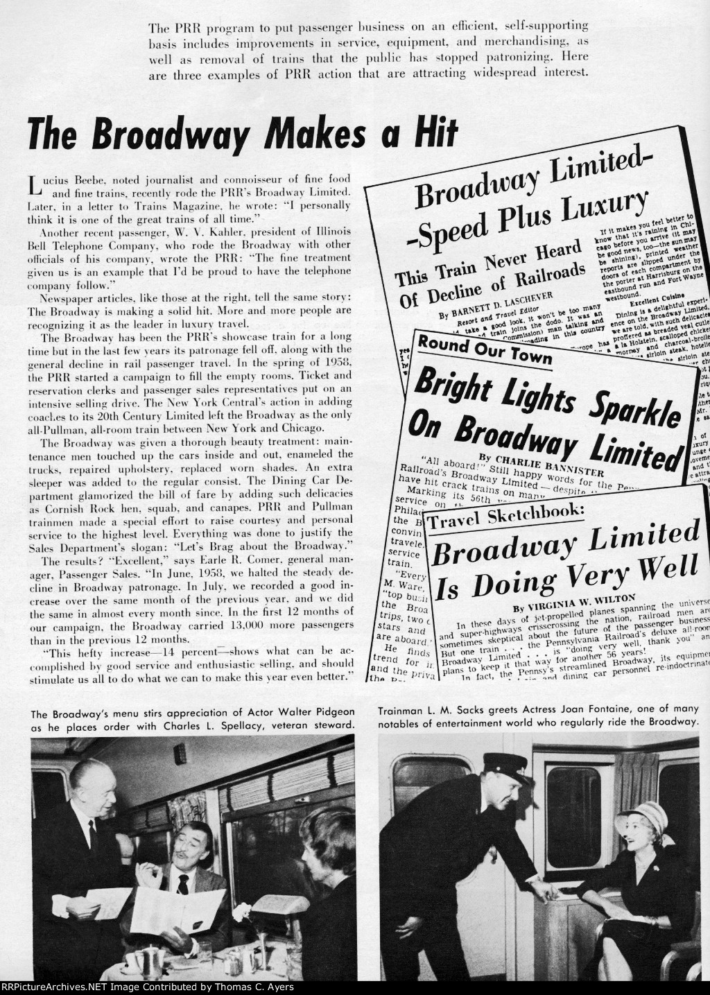 "The Broadway Makes A Hit," Page 10, 1959